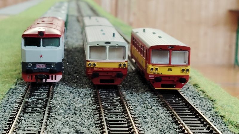 Železniční modeláři na hradě photo