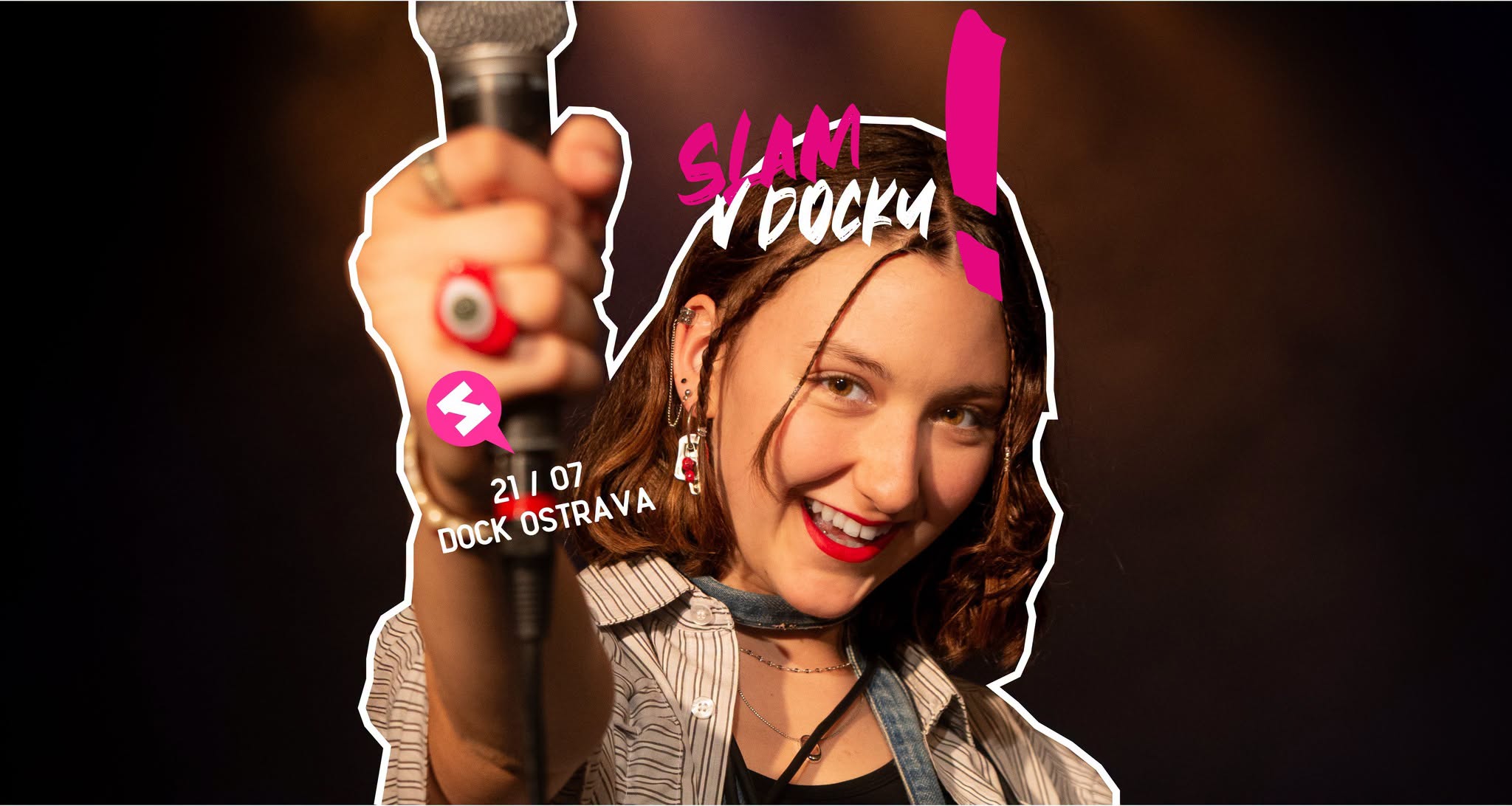 Slam poetry v Docku (open air) photo