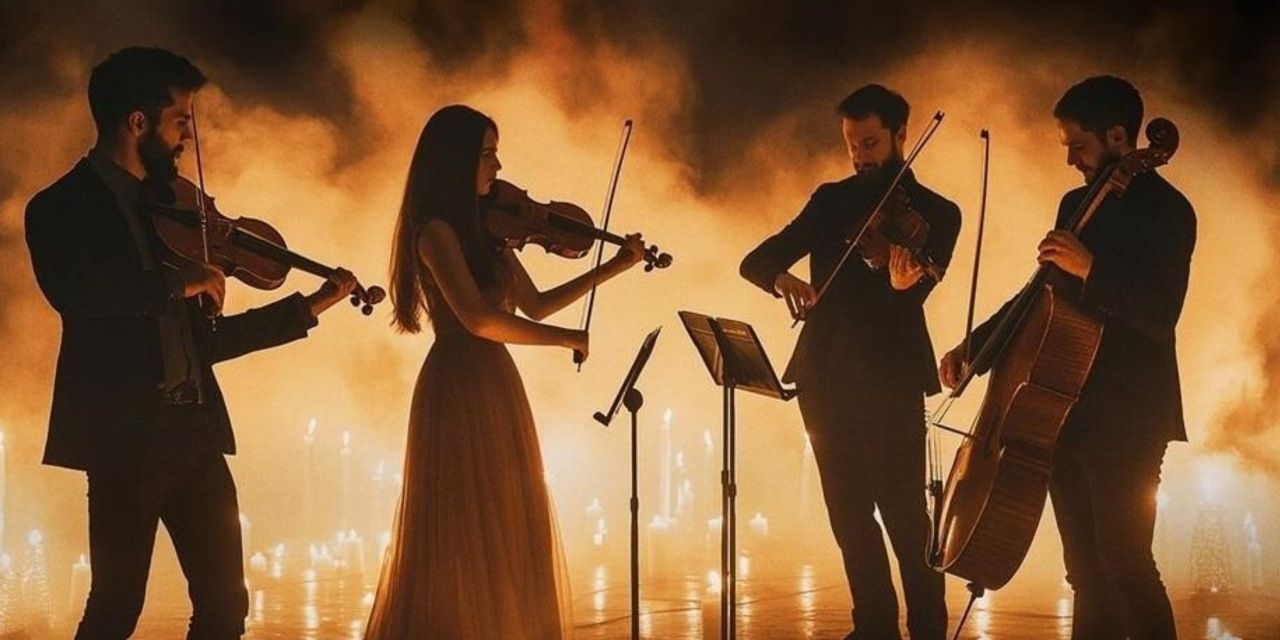 Hudba Bridgerton při svíčkách photo